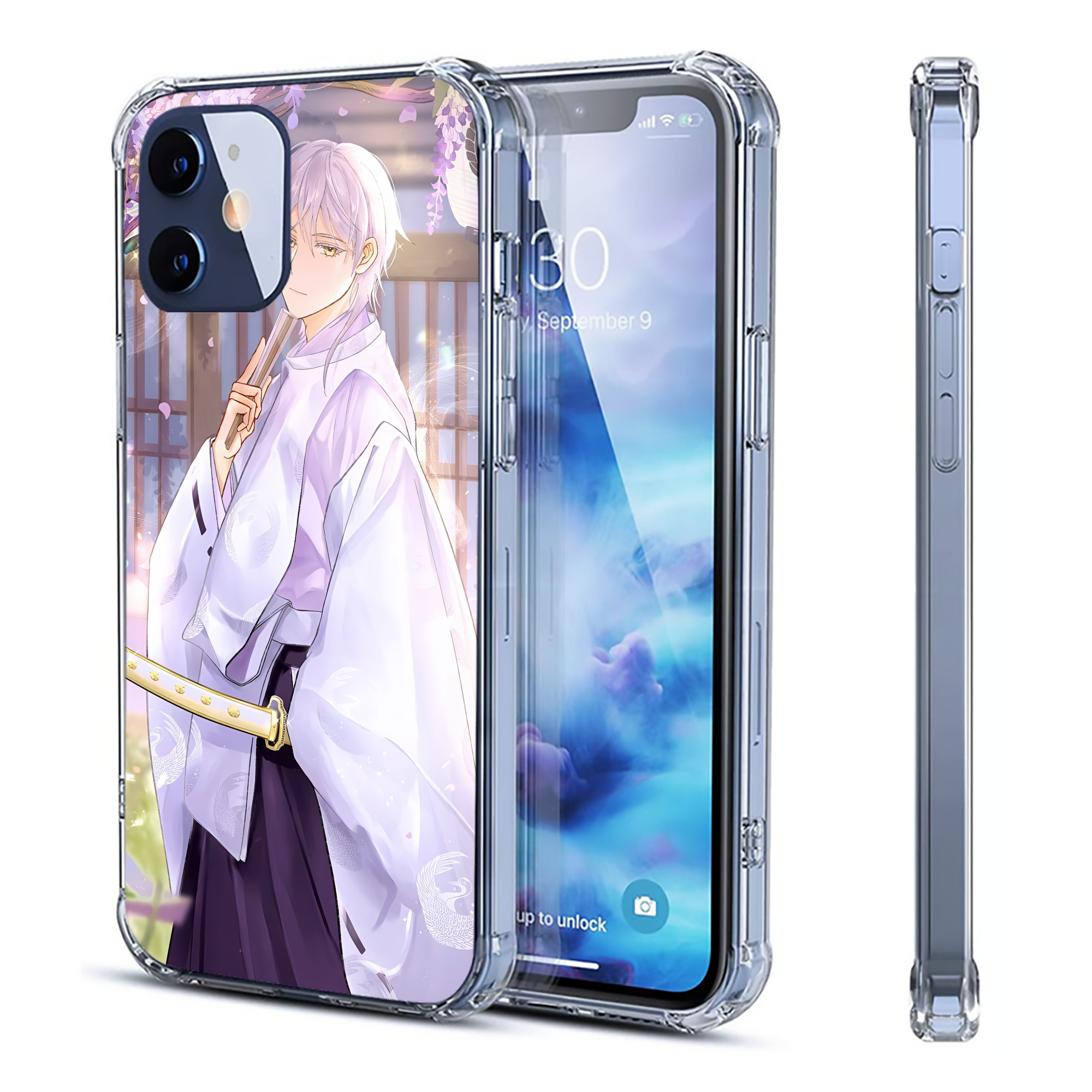 （画像用） 刀剣乱舞 Touken Ranbu 【iPhone 12シリーズ対応】透明スマホケース（クリアソフトケース）